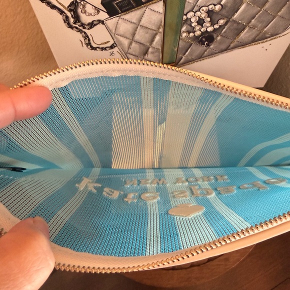 Kate Spade Ella Mesh Wristlet Pouch NWT - Picture 3 of 3